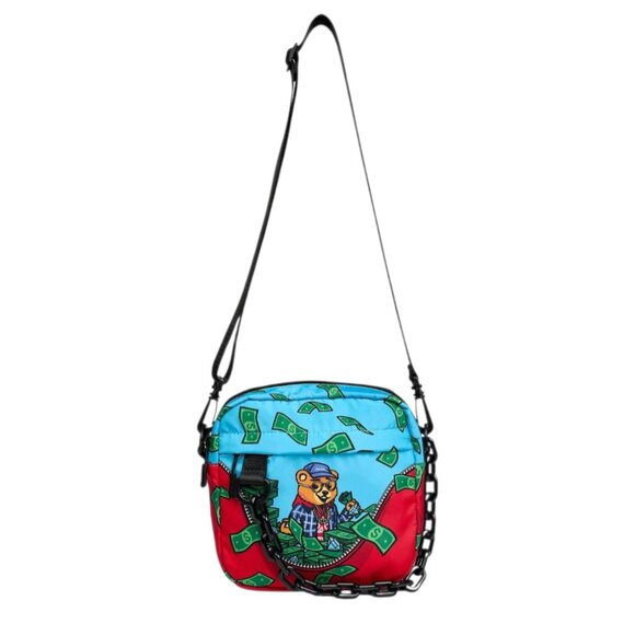 HUSTLE BEAR Adjustable strap CROSSBODY BAG - Picture 1 of 2